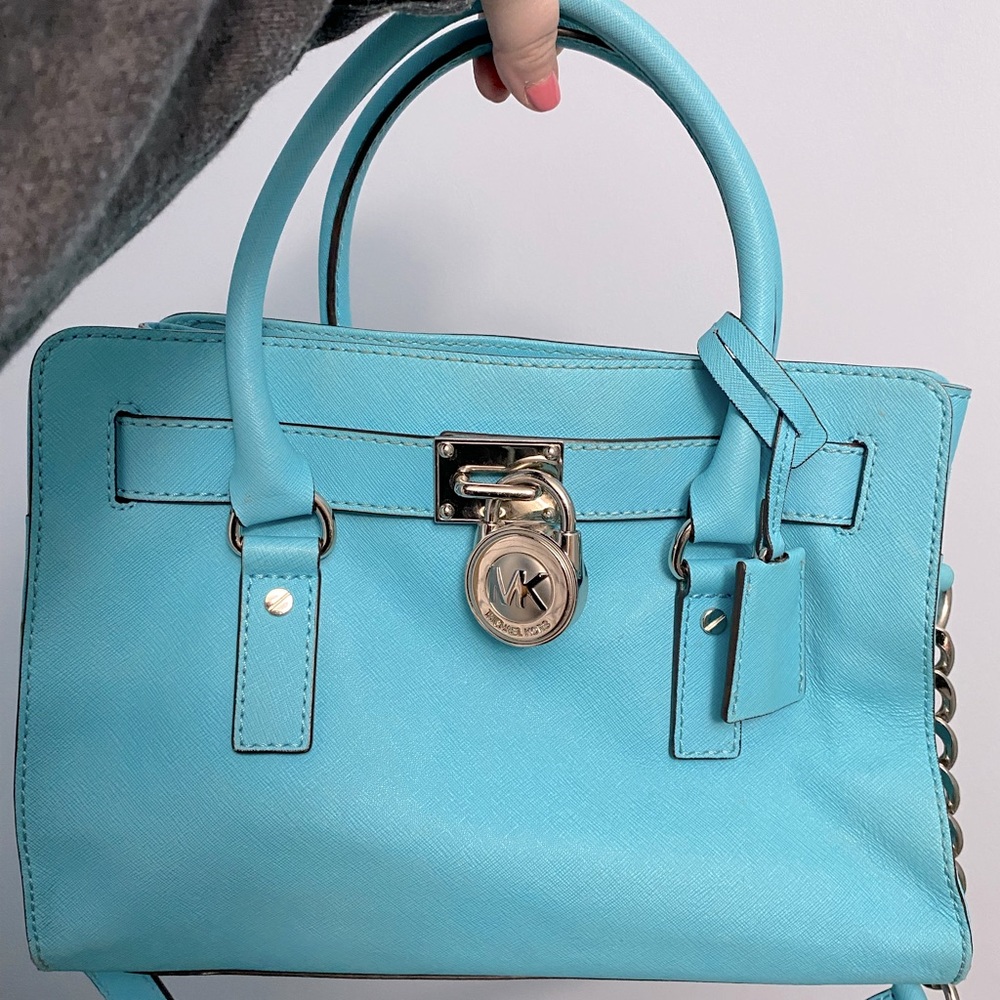 Blue Michael kors purse